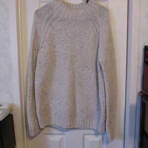 Prana Women's Mock Neck Chunky Sweater Size Large